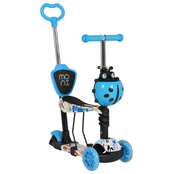 Детский трёхколёсный самокат Moni Lollipop (MT.124637) 40 кг/ Синий photo 1