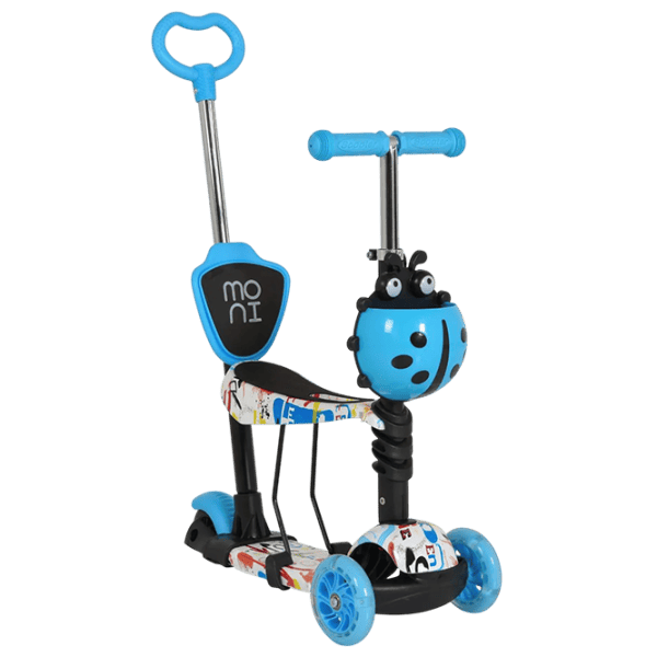 Детский трёхколёсный самокат Moni Lollipop (MT.124637) 40 кг/ Синий photo 1