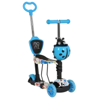 Детский трёхколёсный самокат Moni Lollipop (MT.124637) 40 кг/ Синий