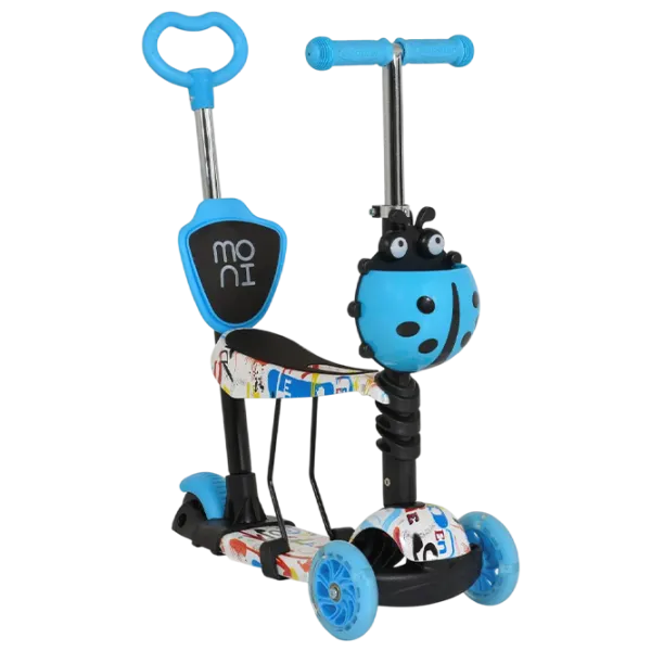 Детский трёхколёсный самокат Moni Lollipop (MT.124637) 40 кг/ Синий photo 2