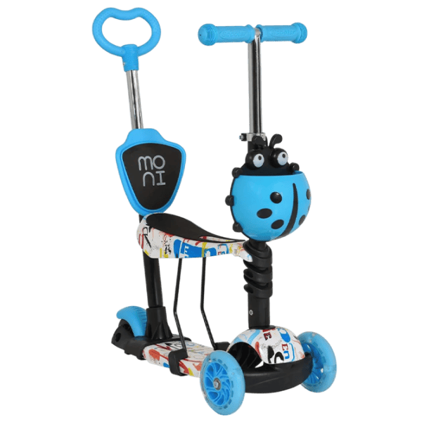 Детский трёхколёсный самокат Moni Lollipop (MT.124637) 40 кг/ Синий photo 2