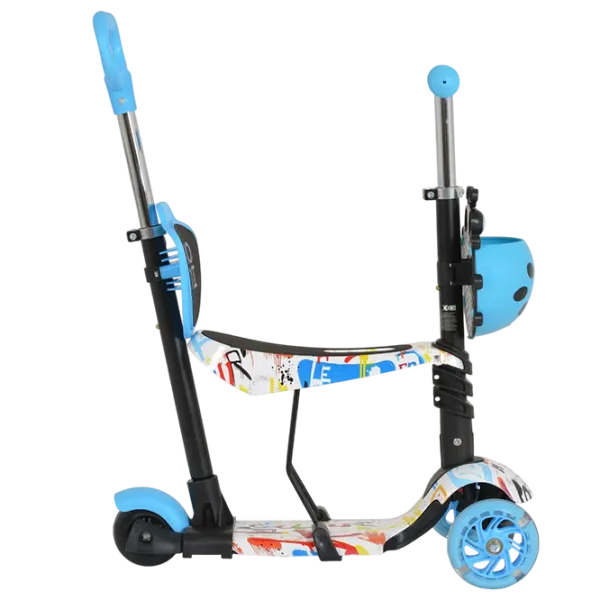 Детский трёхколёсный самокат Moni Lollipop (MT.124637) 40 кг/ Синий photo 4