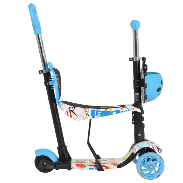 Детский трёхколёсный самокат Moni Lollipop (MT.124637) 40 кг/ Синий photo 4