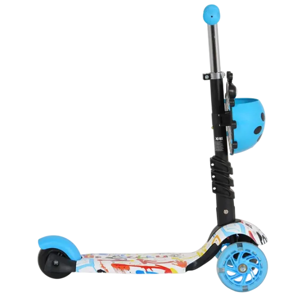 Детский трёхколёсный самокат Moni Lollipop (MT.124637) 40 кг/ Синий photo 6