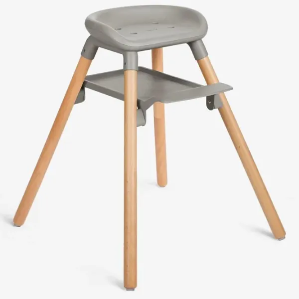 Scaun de masă KikkaBoo Woody 6in1 (31004010173) / 0 luni / Gray  photo 3