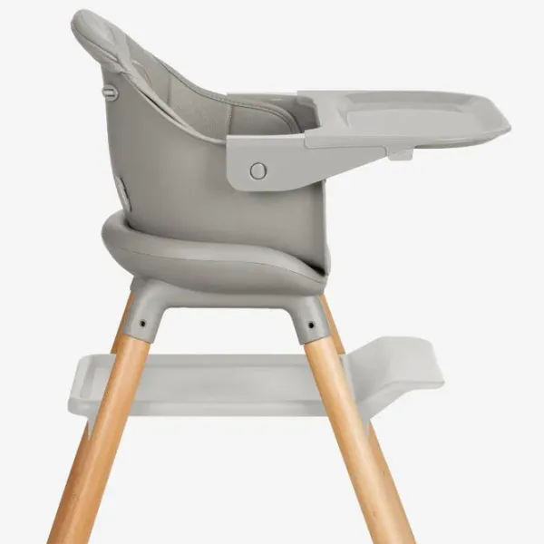 Scaun de masă KikkaBoo Woody 6in1 (31004010173) / 0 luni / Gray  photo 4