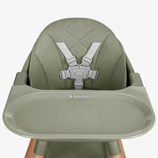 Scaun de masă KikkaBoo Woody 6in1 (31004010175) / 0 luni / Khaki  photo 4