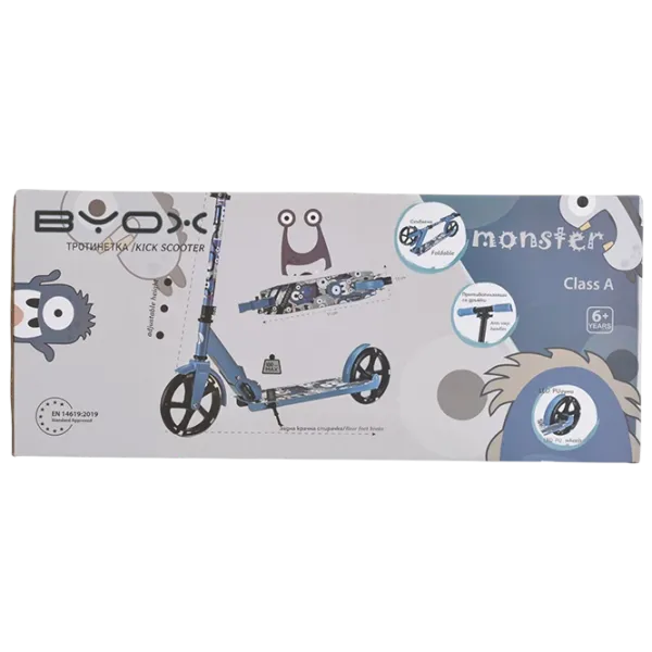 Детский двухколёсный самокат Moni Monster (MT.124638) 100 кг/ Зеленый photo 9