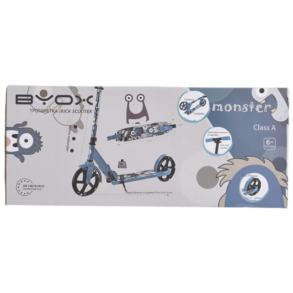 Детский двухколёсный самокат Moni Monster (MT.124638) 100 кг/ Зеленый photo 9