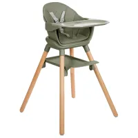 Scaun de masă Kikka Boo Woody 2024 (KB.224404) / 6 luni / Khaki 