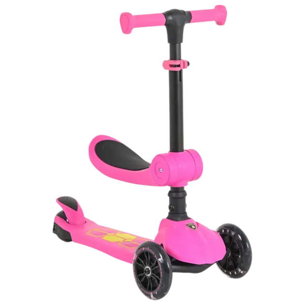 Trotinetă pentru copii cu trei roți Moni Lamborghini 2in1 (MT.225318) 50 kg/ Pink photo 1
