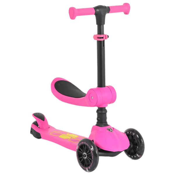 Trotinetă pentru copii cu trei roți Moni Lamborghini 2in1 (MT.225318) 50 kg/ Pink photo 1