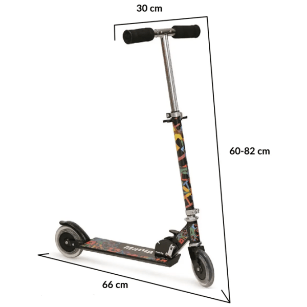 Trotinetă pentru copii cu două roți Moni Magic (MT.104815) 20 kg/ Black photo 6