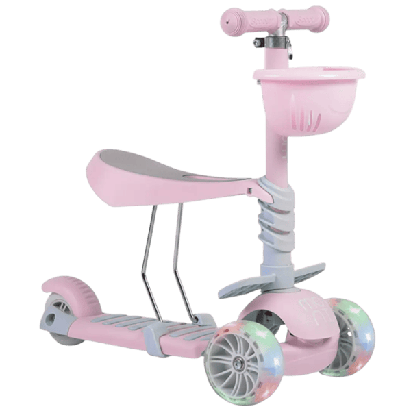 Детский трёхколёсный самокат Moni Bubblegum (MT.104806) 40 кг/ Розовый photo 1