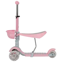 Детский трёхколёсный самокат Moni Bubblegum (MT.104806) 40 кг/ Розовый photo 3