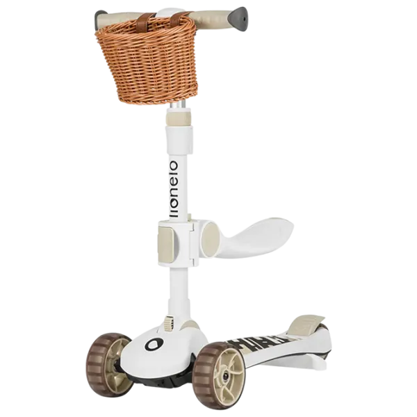 Trotinetă pentru copii cu trei roți Lionelo Franky (LN.122317) 50 kg/ Beige photo 1