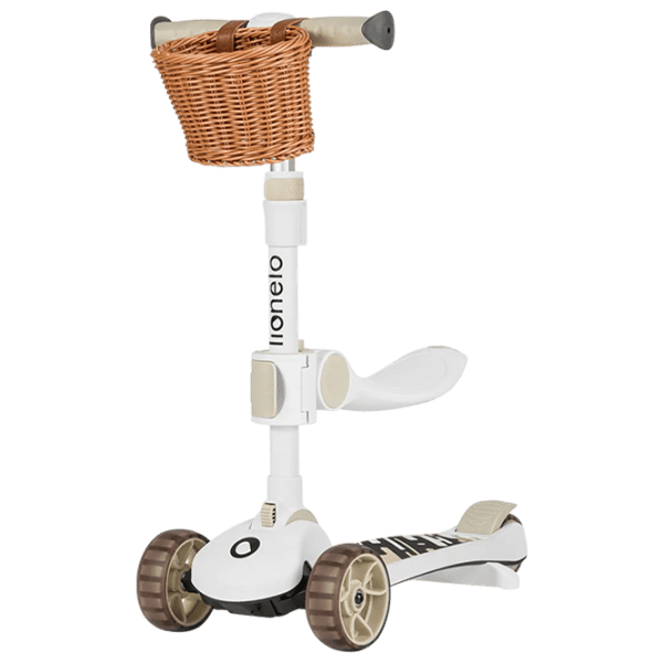Trotinetă pentru copii cu trei roți Lionelo Franky (LN.122317) 50 kg/ Beige photo 1