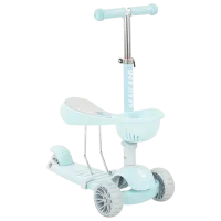 Детский трёхколёсный самокат Kikka Boo Bon Bon 3 in 1 (KB.224406) 50 кг/ Синий