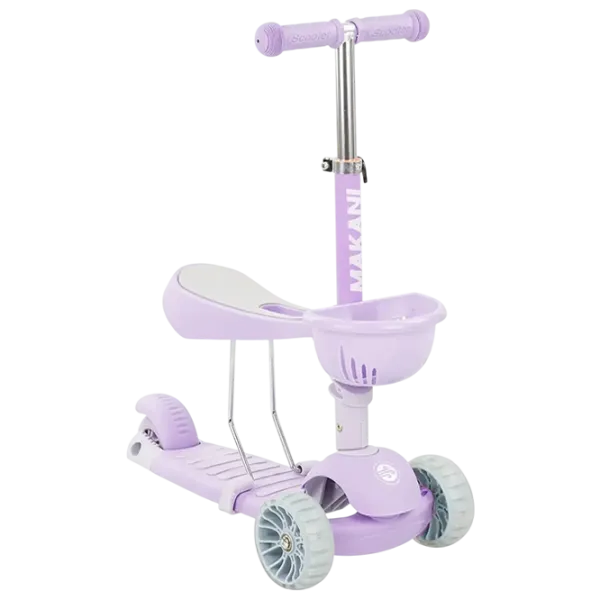 Детский трёхколёсный самокат Kikka Boo Bon Bon 3 in 1 (KB.224407) 50 кг/ Сиреневый photo 1