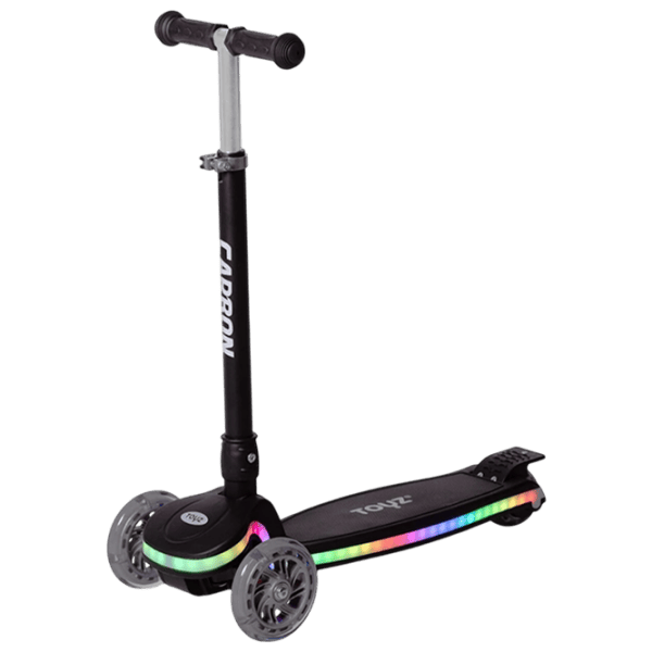 Детский трёхколёсный самокат Caretero Carbon (TOYZ-04060) 50 кг/ Черный photo 1
