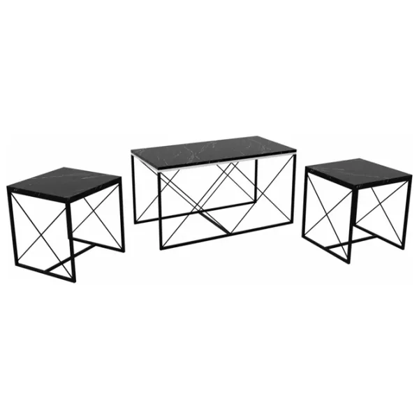 Măsuță de cafea Trendy DEFNE GTR000722 Marmura Black photo 4