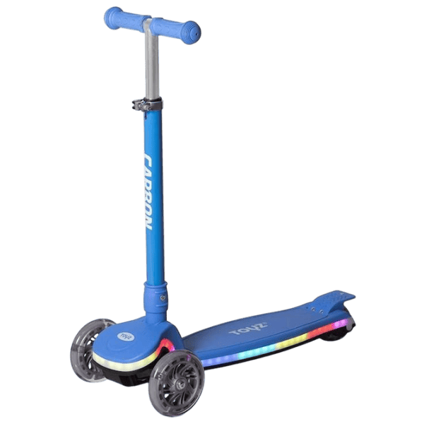 Trotinetă pentru copii cu trei roți Caretero Carbon (TOYZ-04061) 50 kg/ Blue photo 1