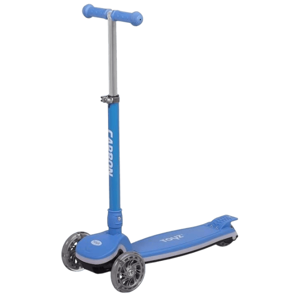 Trotinetă pentru copii cu trei roți Caretero Carbon (TOYZ-04061) 50 kg/ Blue photo 2