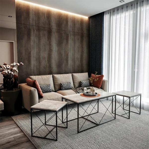 Măsuță de cafea Trendy DEFNE GTR000723 Light Gray photo 3