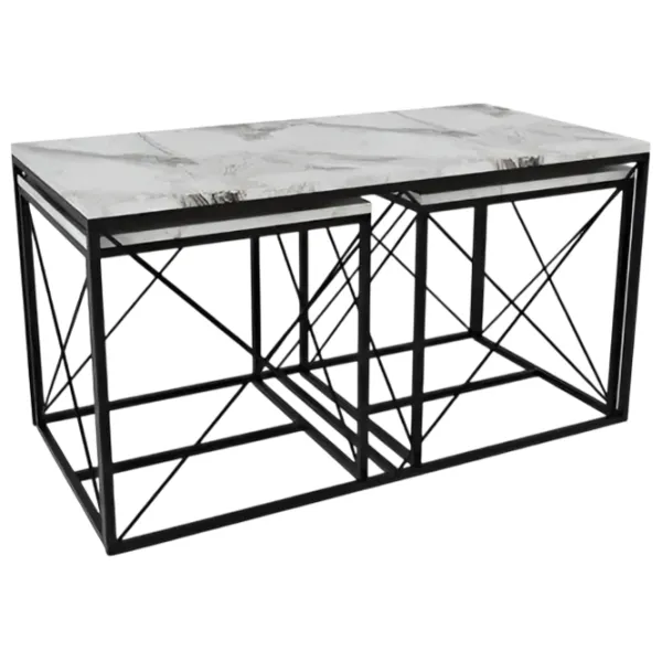 Măsuță de cafea Trendy DEFNE GTR000725 Marmura White photo 1