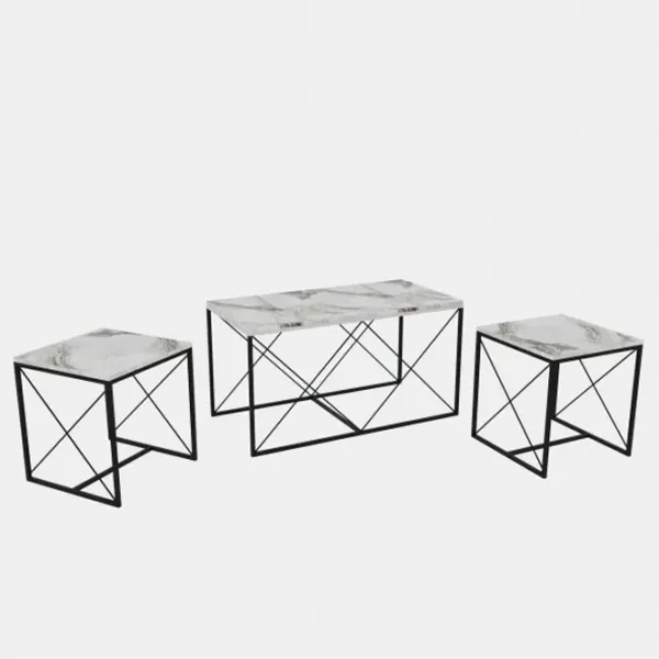 Măsuță de cafea Trendy DEFNE GTR000725 Marmura White photo 2