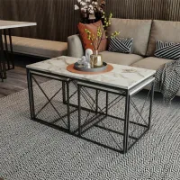 Măsuță de cafea Trendy DEFNE GTR000725 Marmura White photo 3