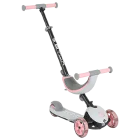 Детский трёхколёсный самокат Moni Motion 4in1 (MT.223425) 50 кг/ Розовый