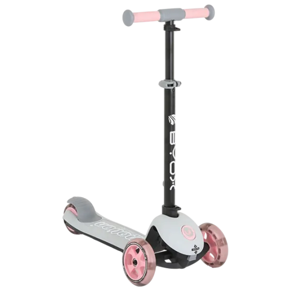Trotinetă pentru copii cu trei roți Moni Motion 4in1 (MT.223425) 50 kg/ Pink photo 2