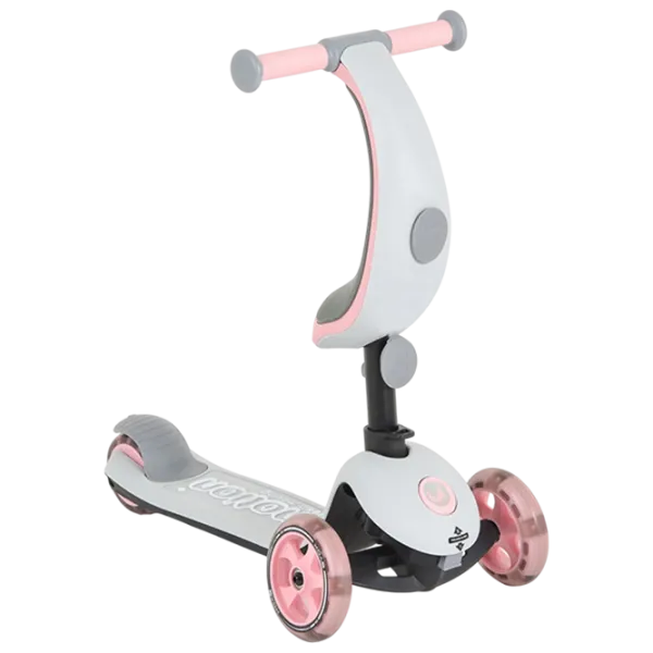 Trotinetă pentru copii cu trei roți Moni Motion 4in1 (MT.223425) 50 kg/ Pink photo 7