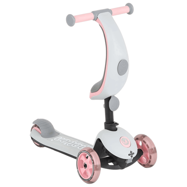 Trotinetă pentru copii cu trei roți Moni Motion 4in1 (MT.223425) 50 kg/ Pink photo 7