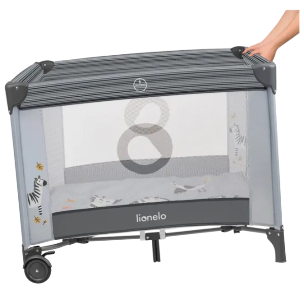 Țarc pentru copii Lionelo Bonnie (LN.122314) 0 luni - 3 ani / Gray photo 5