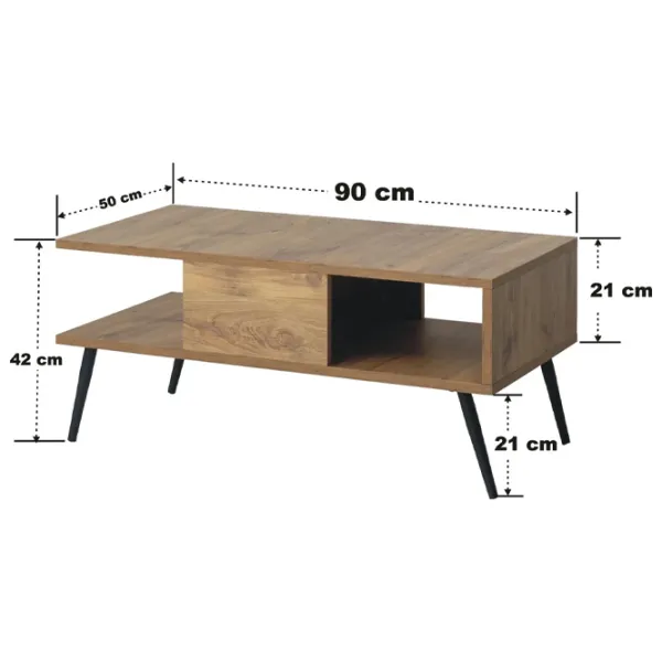 Măsuță de cafea Trendy Bukle GTR000713 Oak photo 2