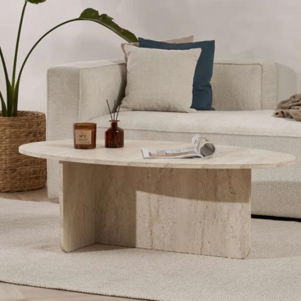 Măsuță de cafea Trendy Orba GTR008207 Travertine photo 4