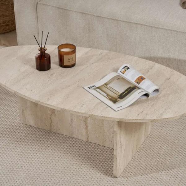 Măsuță de cafea Trendy Orba GTR008207 Travertine photo 6