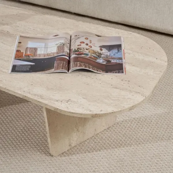 Măsuță de cafea Trendy Ovalis GTR008212 Travertine photo 7