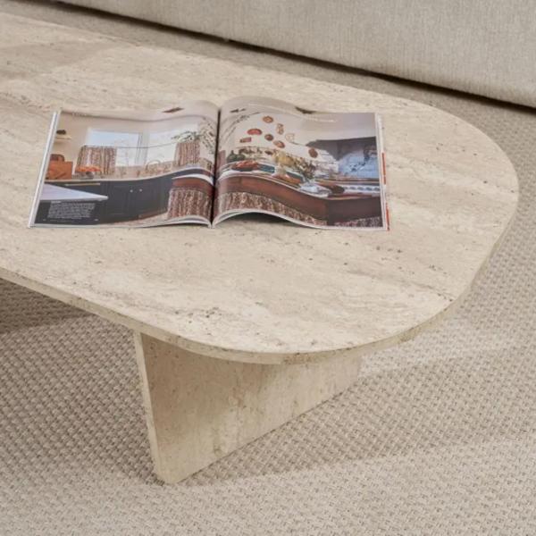 Măsuță de cafea Trendy Ovalis GTR008212 Travertine photo 7