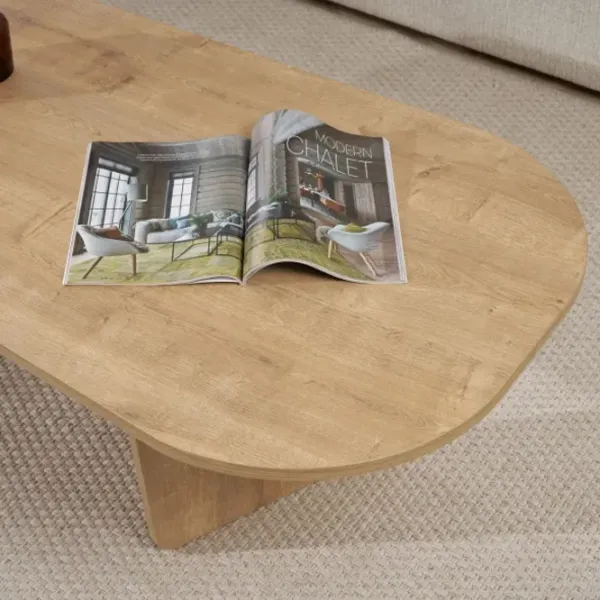 Măsuță de cafea Trendy Ovalis GTR008214 Oak photo 8
