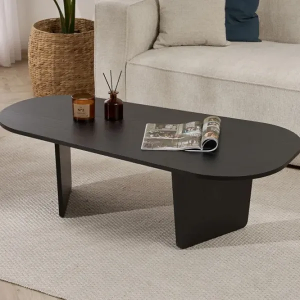 Măsuță de cafea Trendy Ovalis GTR008216 Wood Black photo 4