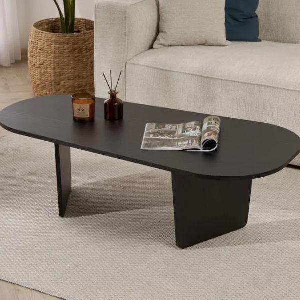 Măsuță de cafea Trendy Ovalis GTR008216 Wood Black photo 4