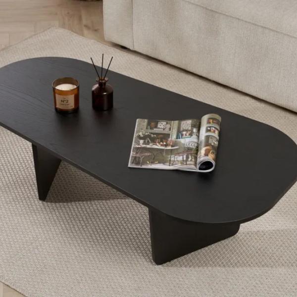 Măsuță de cafea Trendy Ovalis GTR008216 Wood Black photo 5