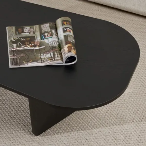 Măsuță de cafea Trendy Ovalis GTR008216 Wood Black photo 7