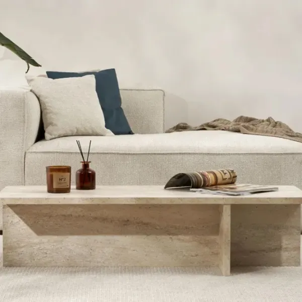 Măsuță de cafea Trendy Harbor GTR008195 Travertine photo 4