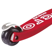 Trotinetă pentru copii cu trei roți Micro Maxi Deluxe LED (MMD068) 50 kg/ Red photo 6