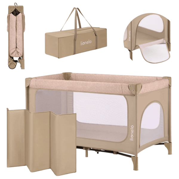 Țarc pentru copii Lionelo Jasmin Easy Fold (LN.125179) 0 luni - 3 ani / Beige photo 7