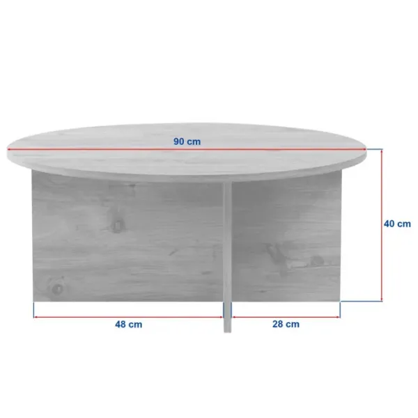 Măsuță de cafea Trendy Soleil GTR008222 Atlantic Pine photo 8